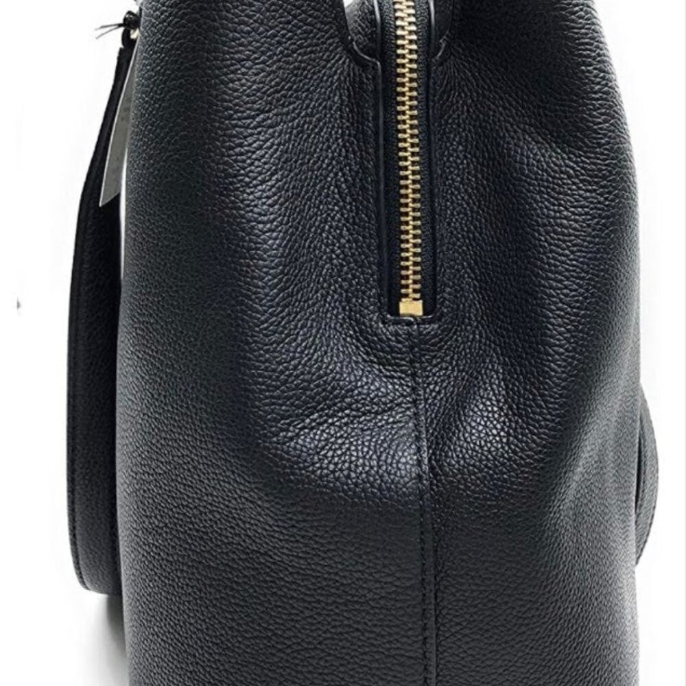 Kate Spade Larchmont Avenue Evangelie Satchel - Black with Gold Hardware - Picture 4 of 14